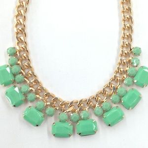 Green & gold necklace